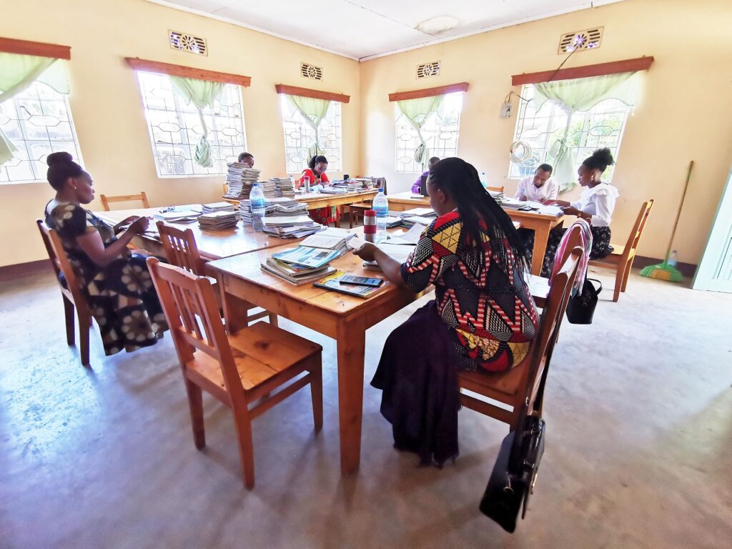 Assumption School, Arusha , Tanzania-Teachers working in the Staff Room